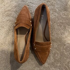 Enzo Angiolini Women's Tan Suede Loafers